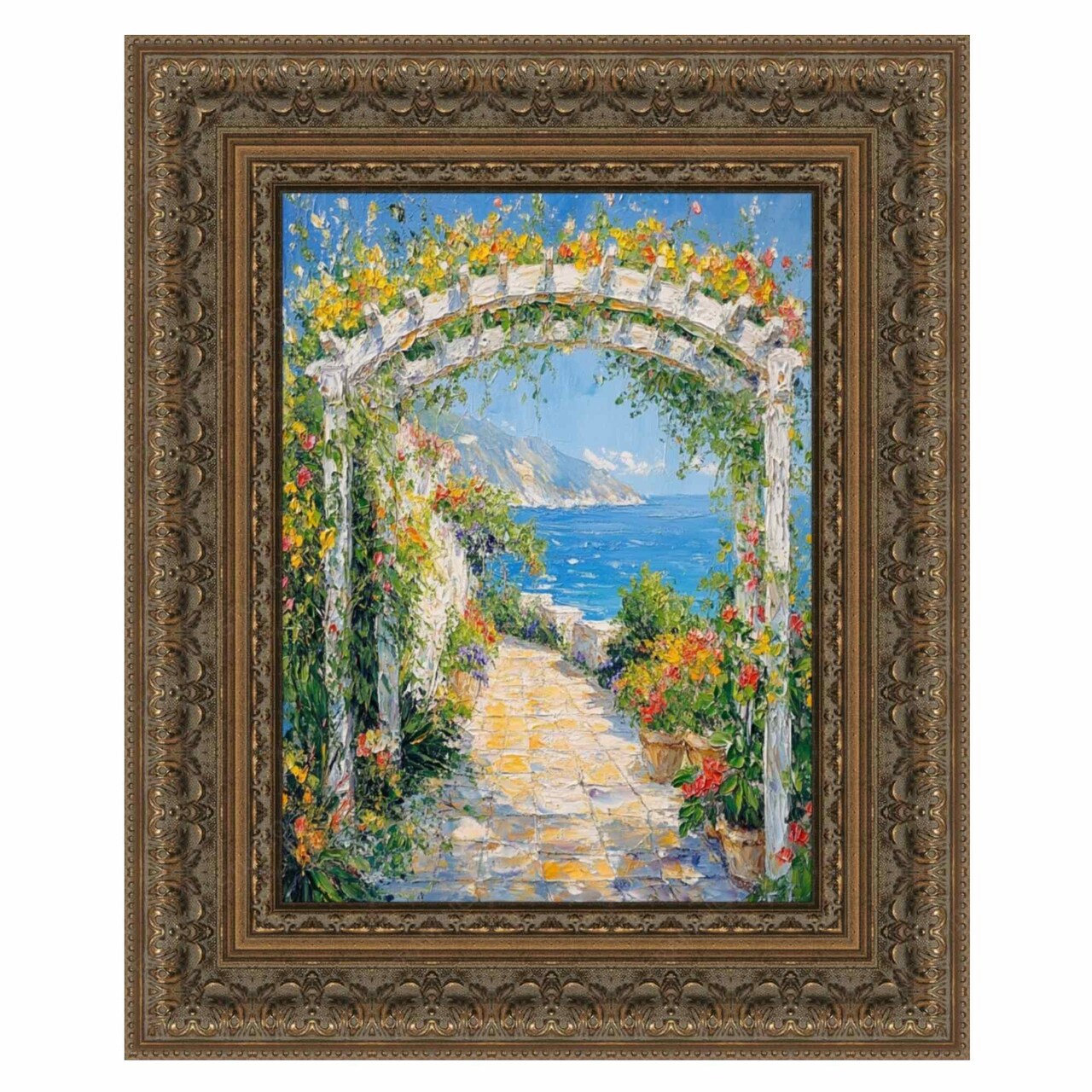 Wide Luxury Vintage Antique Gold Picture Frame 11x15 frame